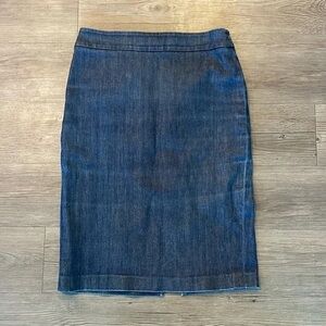 J. Crew Vintage Blue Denim Pencil Skirt